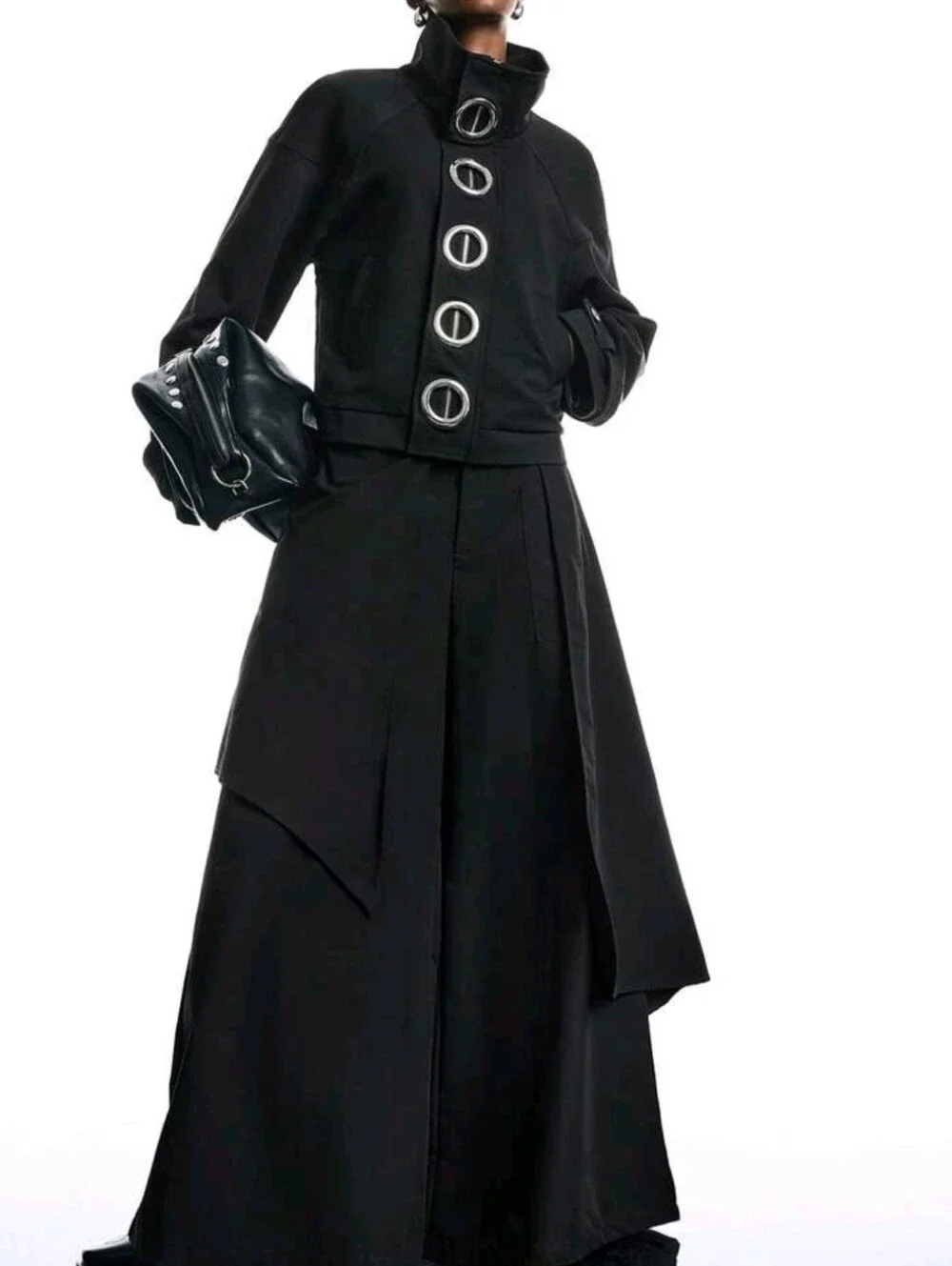 Women's Autumn Fashion Metal Decor Regular Jacket